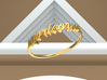 Astrology Ring Capricorne US6/EU52 3d printed Gold Capricorn/ Capricorne ring