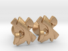 Hebrew Monogram Cufflinks - "Aleph Gimmel" 3d printed 