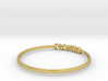 Astrology Ring Cancer US11/EU64 3d printed Polished Brass Cancer ring