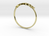 Astrology Ring Poissons US5/EU49 3d printed 18K Yellow Gold Pisces / Poissons ring