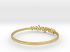 Astrology Ring Scorpion US9/EU49 3d printed Polished Brass Scorpio / Scorpion ring