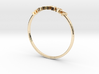 Astrology Ring Verseau US5/EU49 3d printed 14k Gold Plated Brass Aquarius / Verseau ring