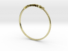 Astrology Ring Verseau US9/EU59 3d printed 18K Yellow Gold Aquarius / Verseau ring