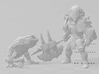 Bullywug Throwing Axe miniature model fantasy game 3d printed 