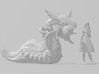 Ethereal Worm miniature model fantasy game rpg dnd 3d printed 