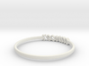 Astrology Ring Cancer US6/EU51 3d printed White Natural Versatile Plastic Cancer ring 