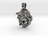 Sterling Silver Medusa Pendant No.2 3d printed 