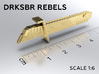 DRKSBR REBELS keychain 3d printed 