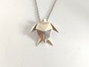Origami Turtle  3d printed origami turtle necklace