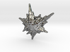 3D Fractal Snowflake Pendant 3d printed 