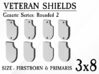 24x Veteran shields. Generic, Round 2 3d printed 