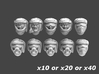 120003 Imperial Desert Heads x10, 20 or 40 3d printed 