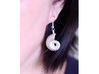 Nautilus Shell Earrings 3d printed Add a caption...