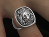 Lion Ring No.1_7 1/2 US 3d printed 