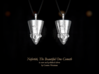 NEFERTITI necklace pendant (facing forward) 3d printed 