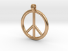 Peace Sign Pendant 3d printed 