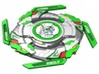 Beyblade Cyber Driger-1 | Anime Attack Ring 3d printed 