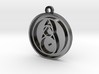 Owl House Fire Glyph Pendant 3d printed Sterling Silver Is a beautifully soft and bright metal, skin safe, perfect for everyday wear, and polished to a mirror finish.