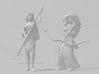Brave Archer Princess miniature model fantasy game 3d printed 