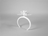 Bracelet with three large flowers of the Choisya 3d printed 