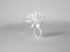 Ring with one large flower of the Raspberry 3d printed 