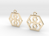 Hexagons [Earrings] 3d printed 