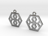 Hexagons [Earrings] 3d printed 