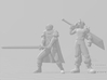 Berserk Guts Mercenary cape miniature model dnd wh 3d printed 