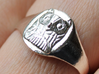 Owl Ring (Oval) 3d printed 