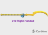 10x Right-handed Khopesh Staff: Carbine 3d printed 