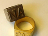 NA Letter ring 3d printed 