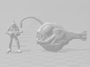 Anglerfish Minion miniature model fantasy game dnd 3d printed 