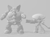Megaman Flame Mammoth miniature model game dnd rpg 3d printed 