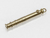 RVN keychain 3d printed Natural Brass