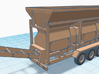 1/50th Agricultural Triple Roller Mill Trailer 3d printed 