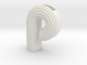 Letter planter "p" 3d printed 