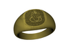Ring -  Ganesha n Om 3d printed 