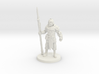 Mercenary Knight w/ Glaive Spear 3d printed 