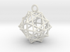 Truncated octahedron pendant 3d printed 