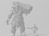 Kratos with Guardian Shield miniature model games 3d printed 