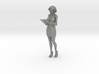 HO Scale Woman with Notepad 3d printed This is a render not a picture