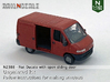 Fiat Ducato with open sliding door (N 1:160) 3d printed 