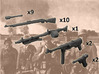 1/35 German infantry squad weapons 1941 3d printed 