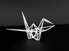 Wireframe Origami Crane 3d printed 