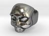 Half Skull ring 3d printed 