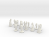 Puffing Chess 16 piece set (60MM or 95MM) 3d printed 