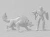 Dire Wolf miniature model fantasy games rpg dnd wh 3d printed 