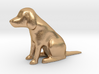 Minimalist Sitting Dog figurine 3d printed 