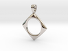 Pierced square [pendant] 3d printed 