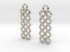 Celtic hearts and square [Earrings] 3d printed 